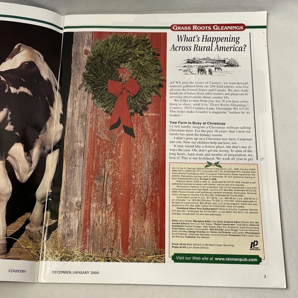 Country Mag. Dec. Jan. 2000 Vol 13 No. 6 For Those Who Live Or Long For Country - Picture 4 of 9
